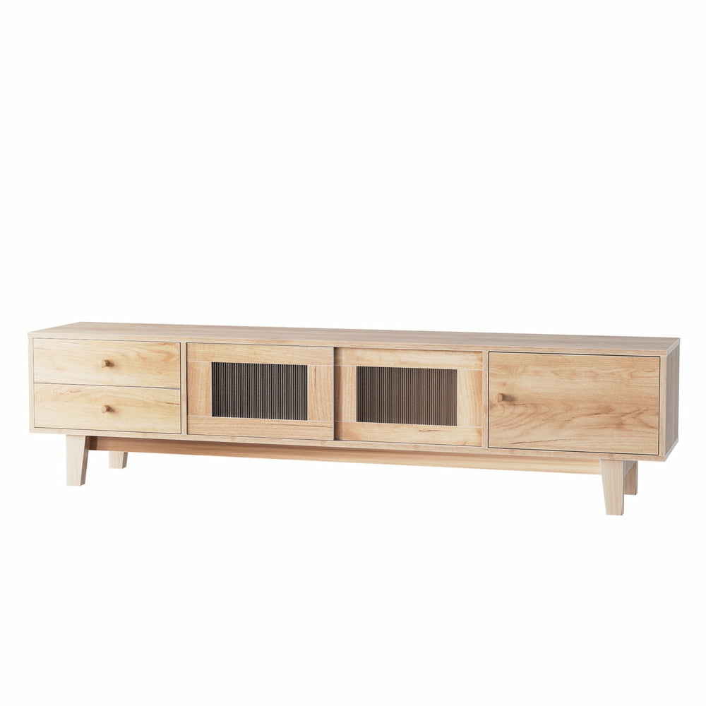 180Cm Pine Tv Cabinet Entertainment Unit Furniture