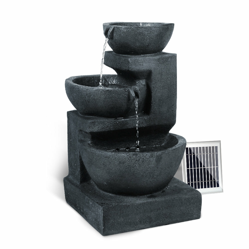 3-Tier Solar Water Fountain Garden Accessories