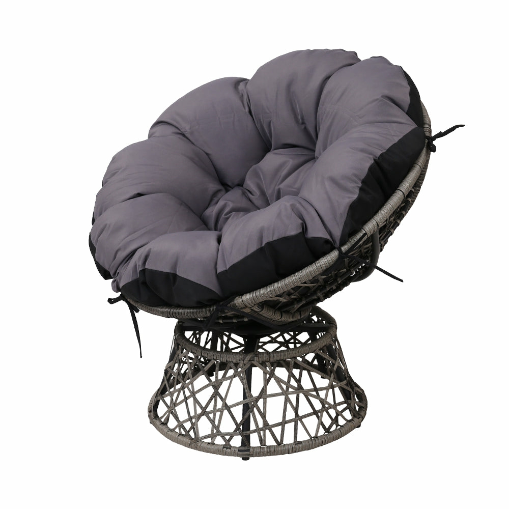 360° Rotatable Outdoor Papasan Chair Outdoor Furniture