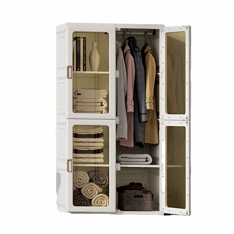 8 Grids Folding Storage Wardrobe Bedroom