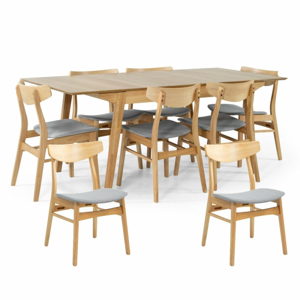 9Pc Extendable Dining Set Dining Room