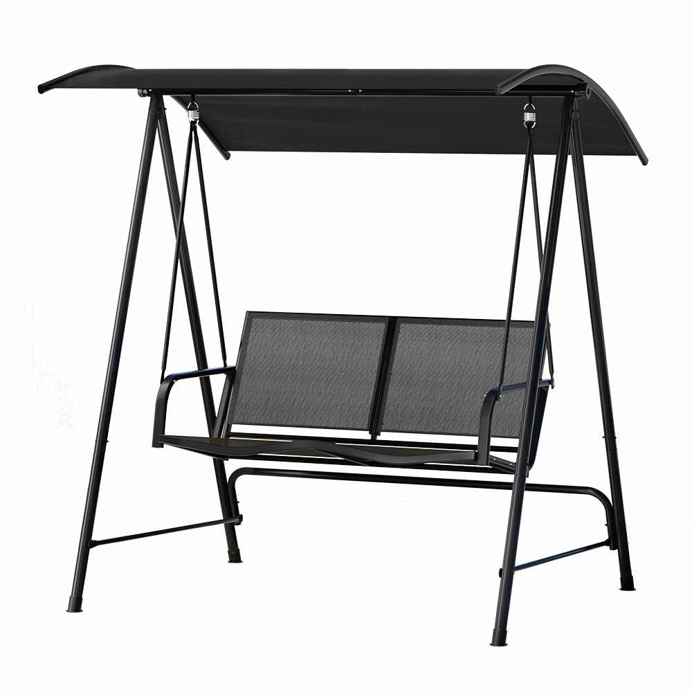 Adjustable Canopy 2-Seater Swing Chair Outdoor Furniture