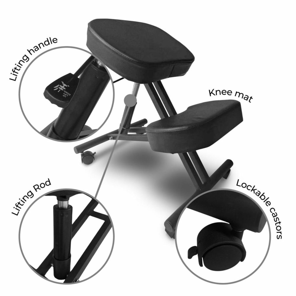 Adjustable Ergonomic Kneeling Chair With Brakes Furniture