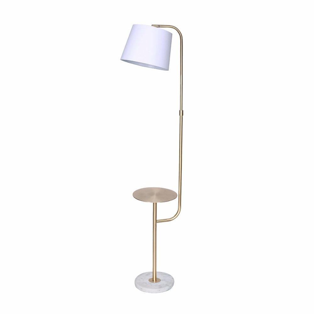 Adjustable Floor Lamp With Metal End Table Floor Lamps