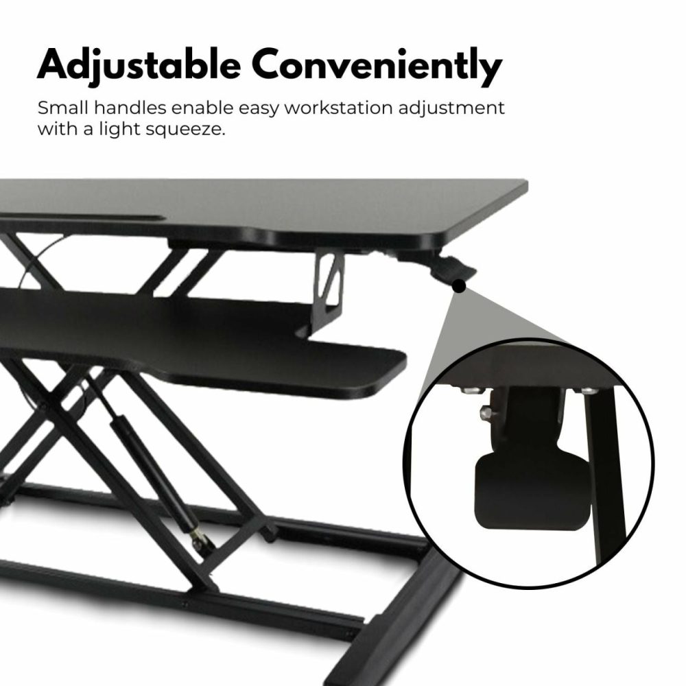 Adjustable Height Desk Riser With Gas Spring Furniture