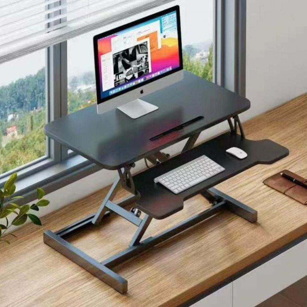 Adjustable Height Desk Riser With Gas Spring Furniture