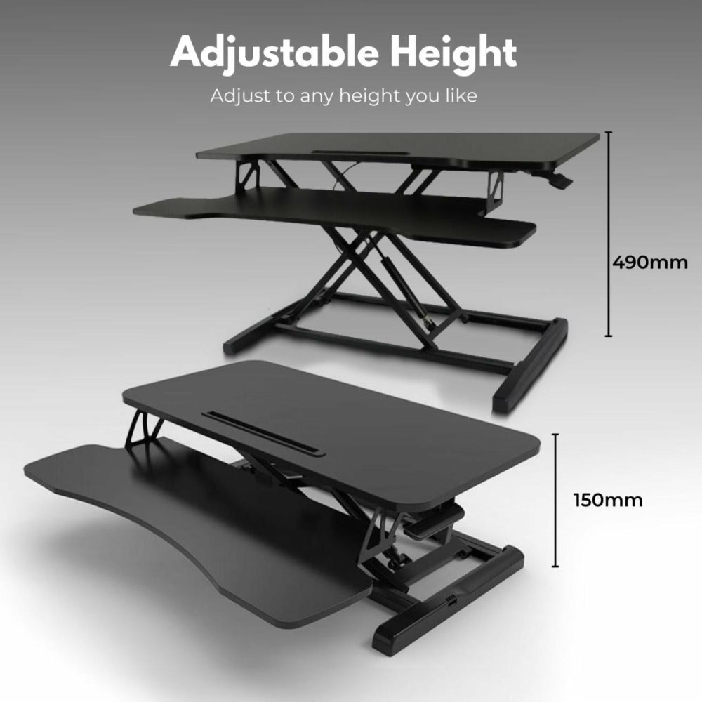 Adjustable Height Desk Riser With Gas Spring Furniture