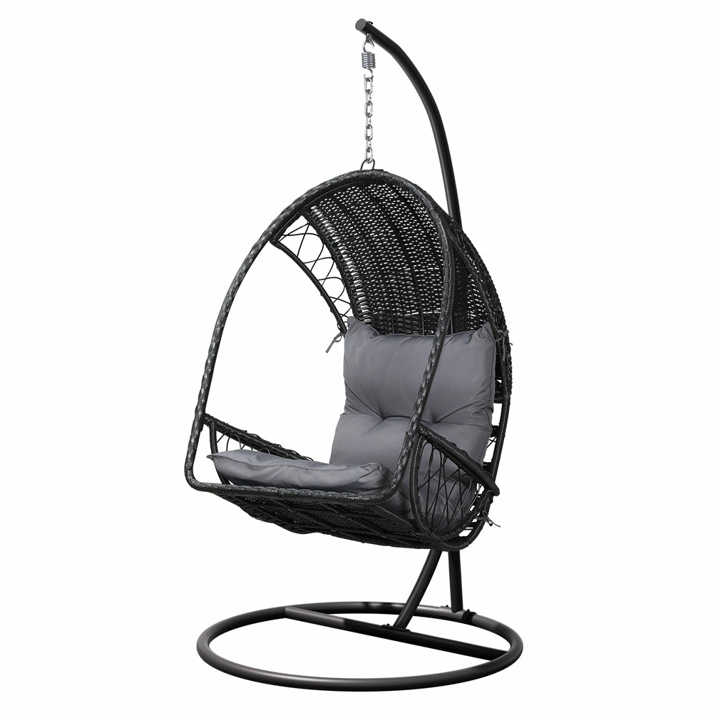 Anti-Rust Black Egg Swing Chair Egg Chairs