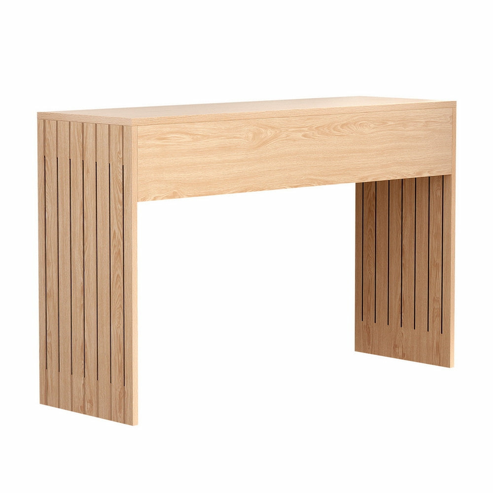 Artiss Console Table Hallway Fluted 120Cm Pine Furniture