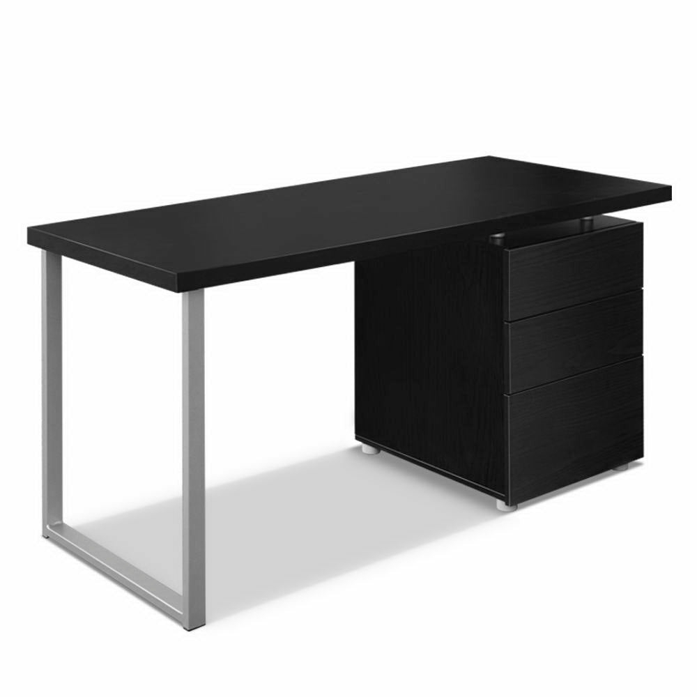 Black 140Cm Computer Desk Computer Desks