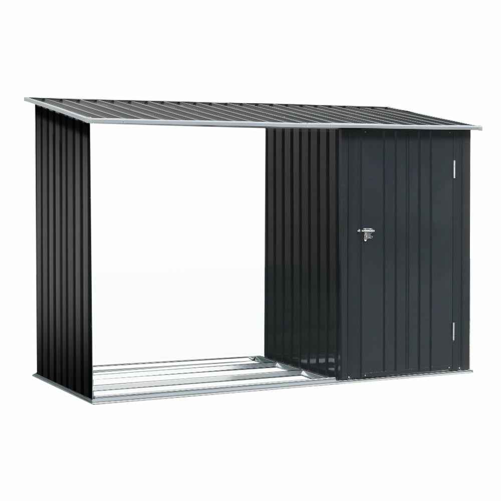 Corrosion-Resistant Garden Shed 2.49X1.04M Steel 2-In-1 Garden Sheds