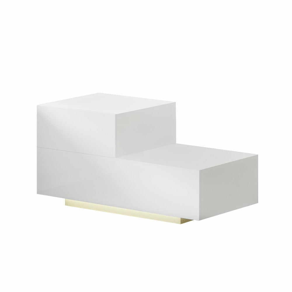 Customisable Led Bedside Tables 2 Drawers Bedroom