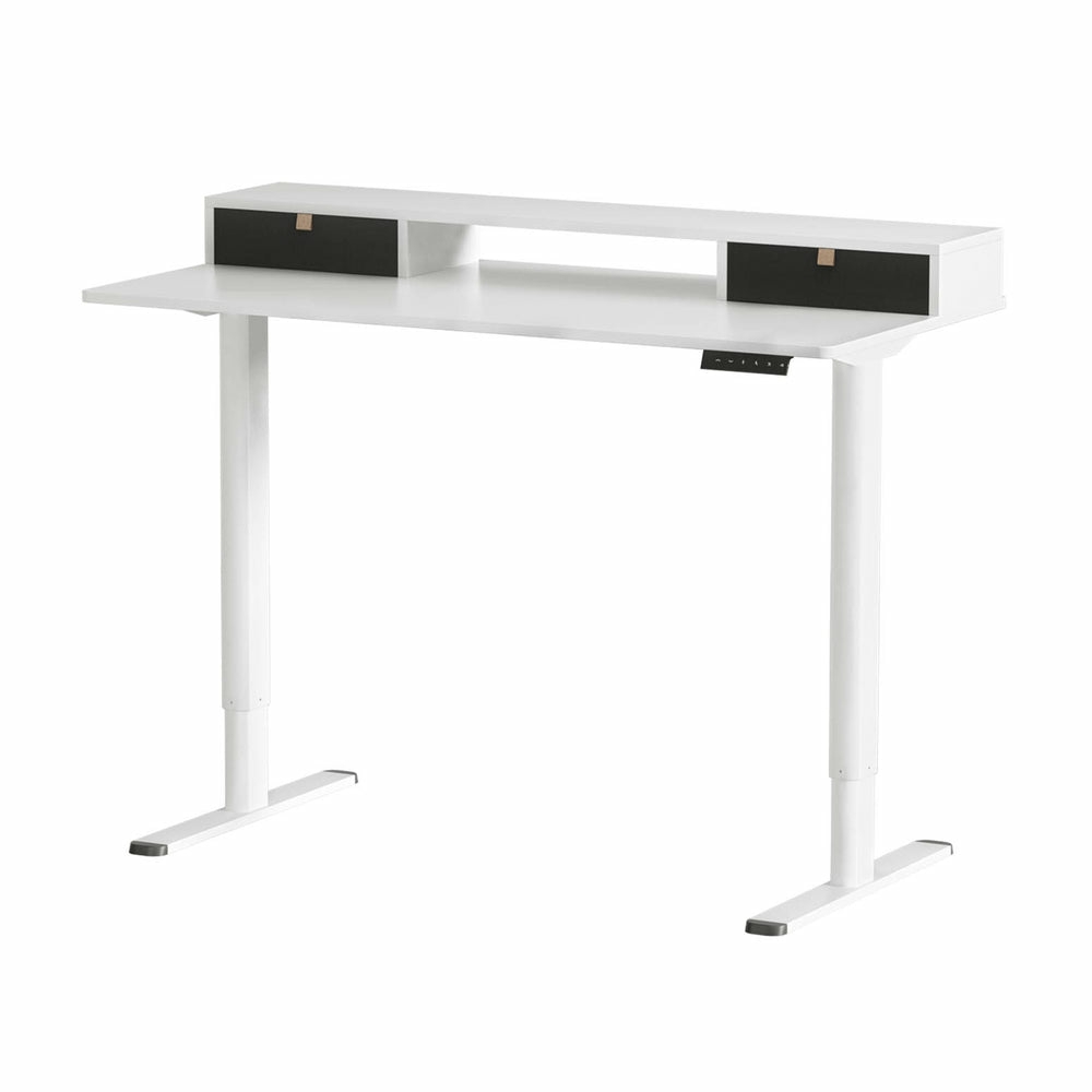 Dual-Motor Electric Standing Desk 120Cm With Storage Furniture