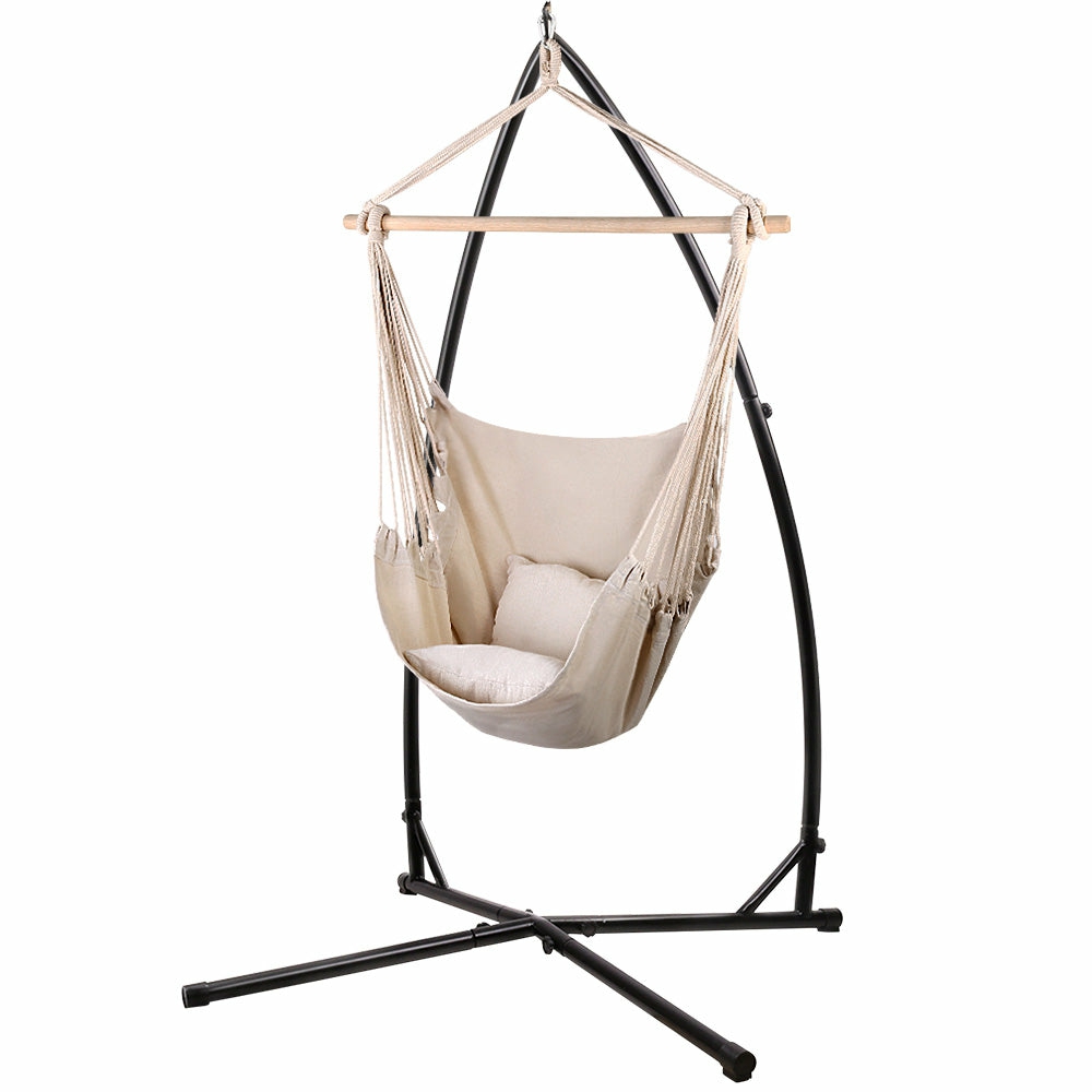 Durable Outdoor Hammock Chair With Steel Frame Garden Accessories