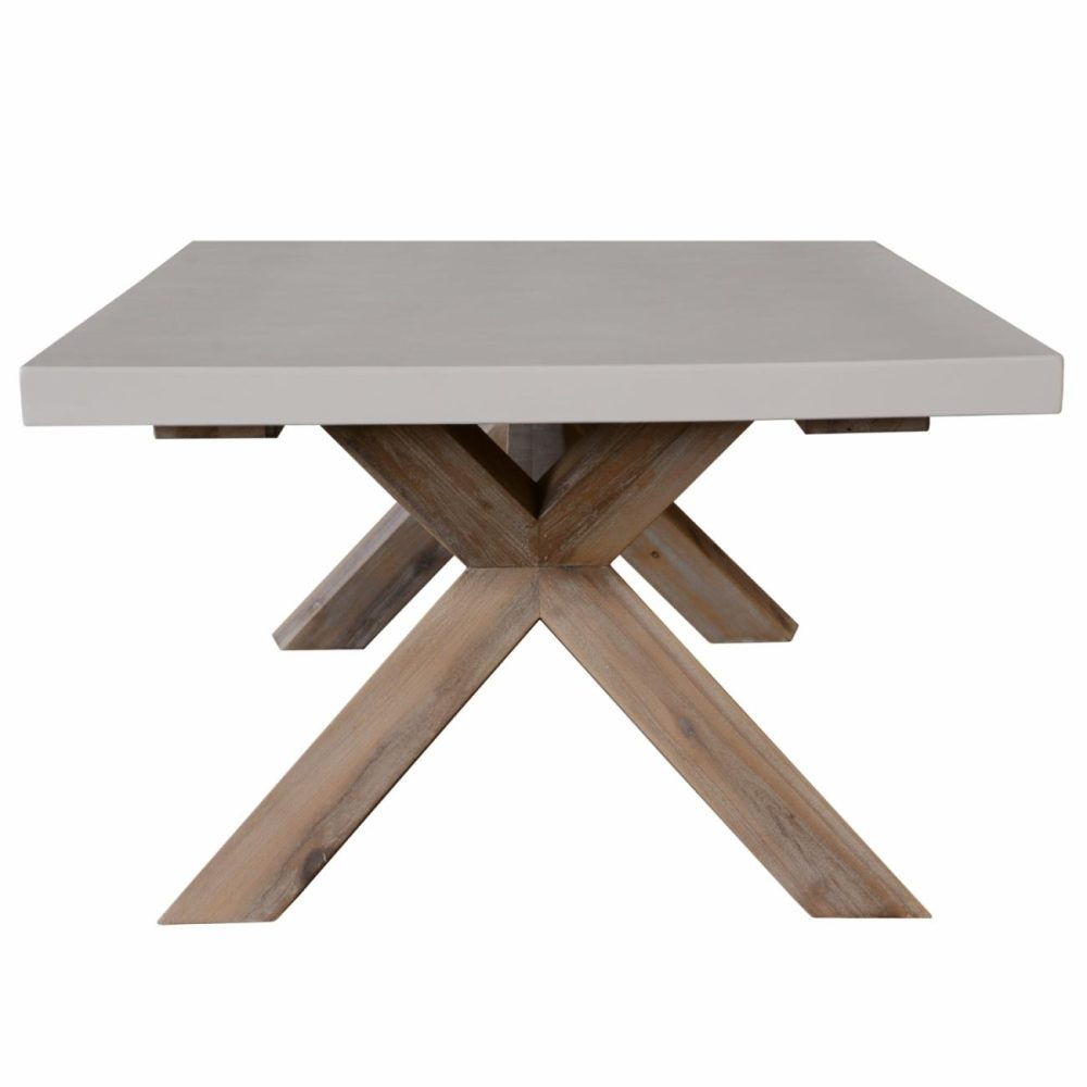 Eco-Friendly 120Cm Coffee Table W/ Concrete Top Coffee Tables