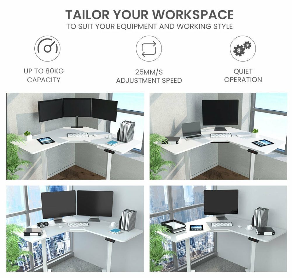 Electric Sit Stand Corner Desk Furniture