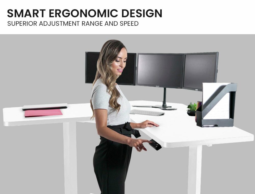 Electric Sit Stand Corner Desk Furniture