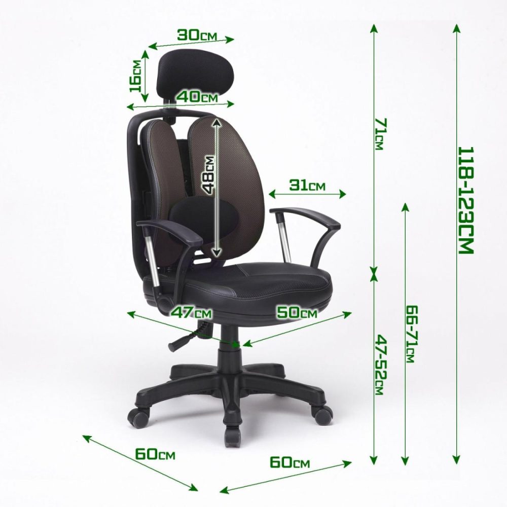 Ergonomic Adjustable Office Chair With Lumbar Support Furniture