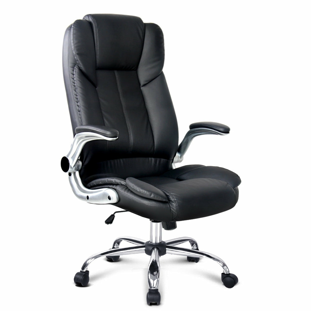 Ergonomic Pu Leather Executive Office Chair W/ Lumbar Support Executive Chairs