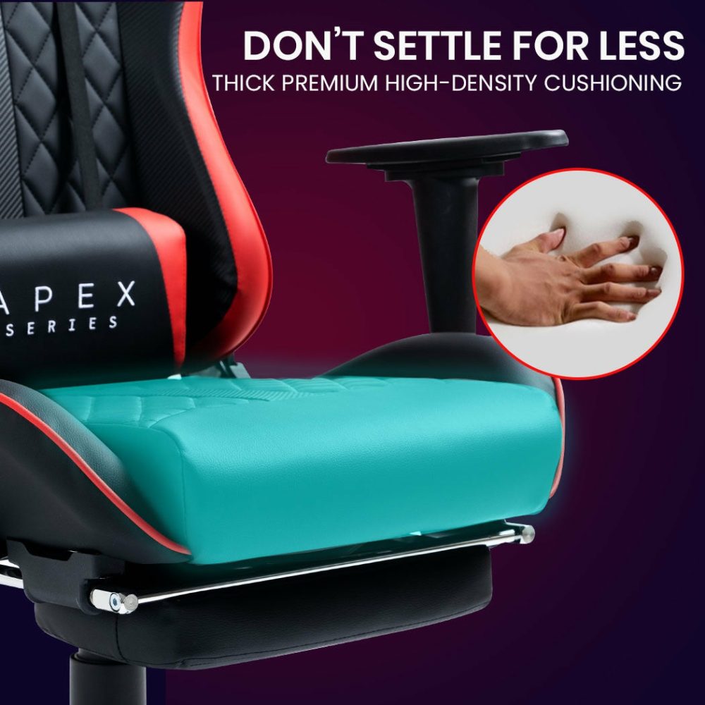 Ergonomic Reclining Gaming Chair W/ Footrest Furniture