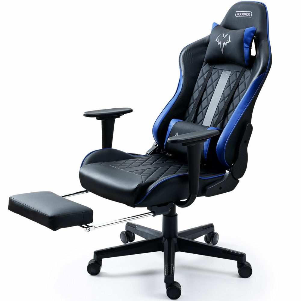 Ergonomic Reclining Gaming Office Chair W/ Footrest Furniture