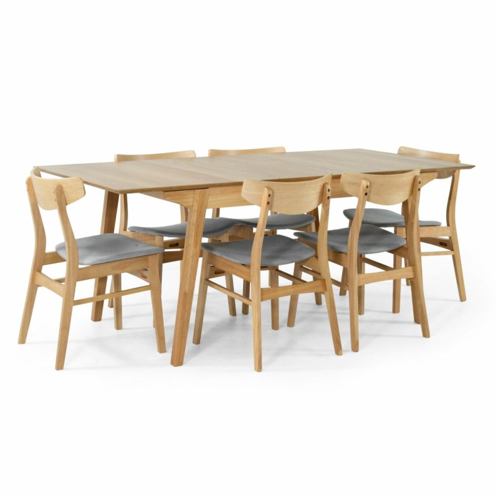 Extendable 7Pc Dining Set Dining Room