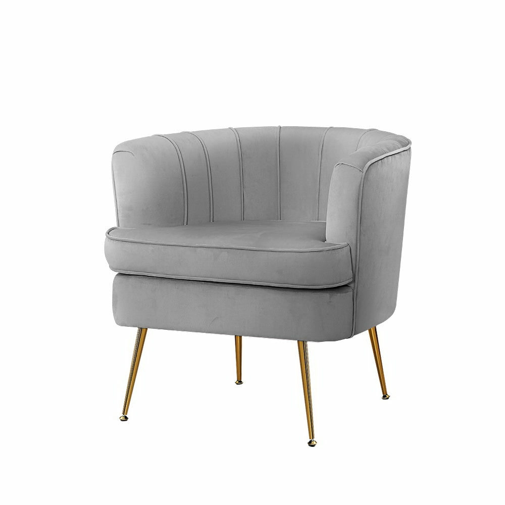 Extra Wide Velvet Armchair With Golden Legs Armchairs