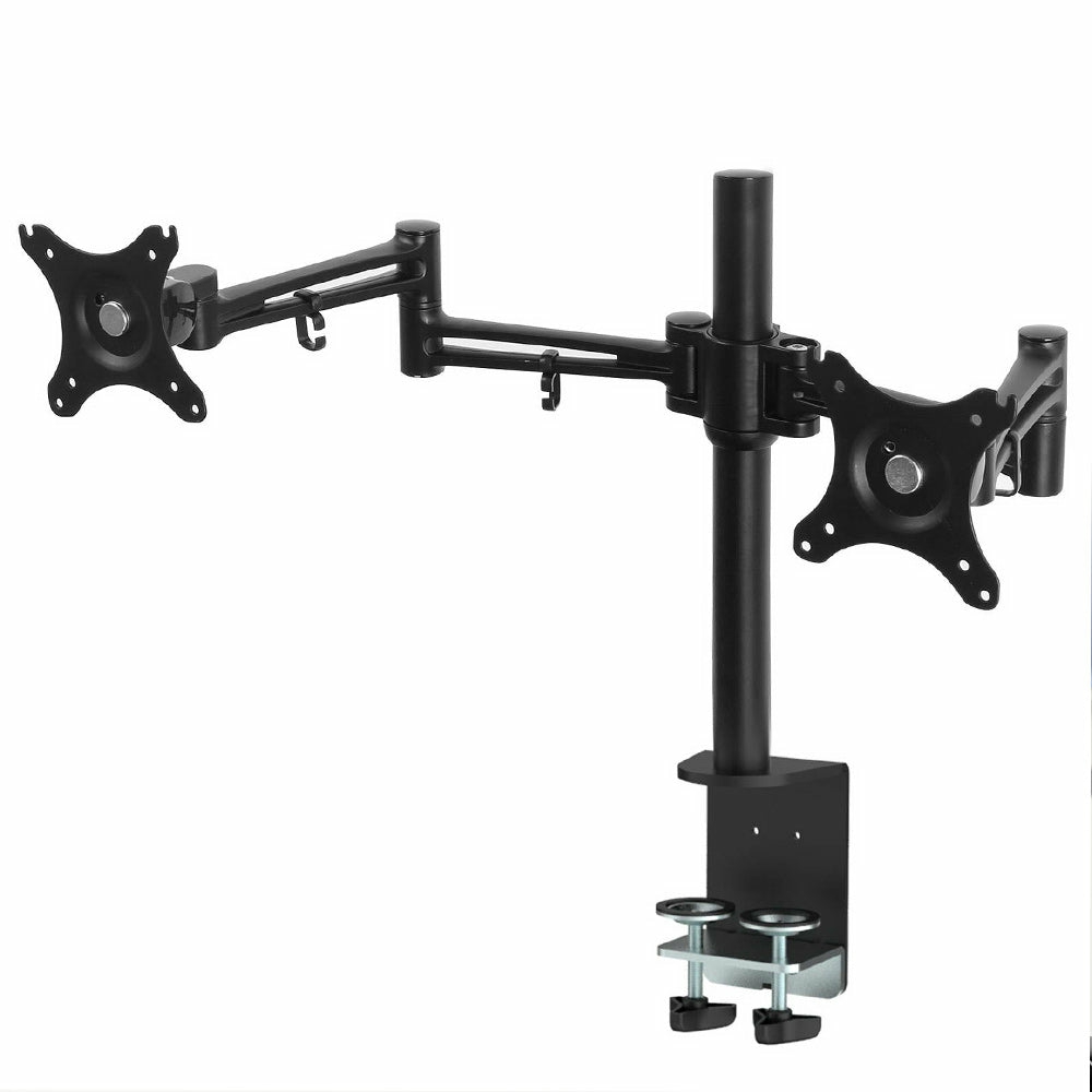 Heavy Duty Dual Monitor Arm Desk Mount Bracket Furniture