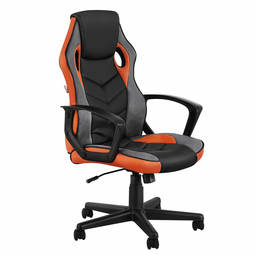 High-Back Pu & Mesh Gaming Office Chair With Tilt Furniture