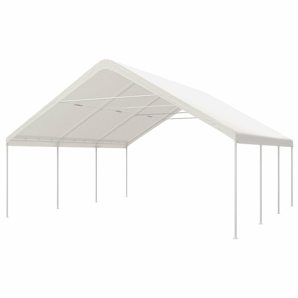 Instahut Carports 6X6M Carport Kits Steel Shelter Gazebo Canopy Garage Portable Garden Shed Garden Sheds