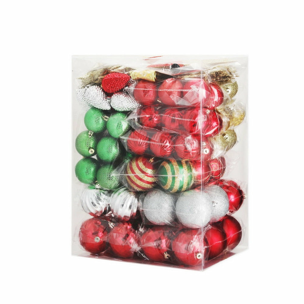 Jingle Jollys 155Pcs Christmas Tree Decorations Set Baubles Ornaments Party Garden Accessories