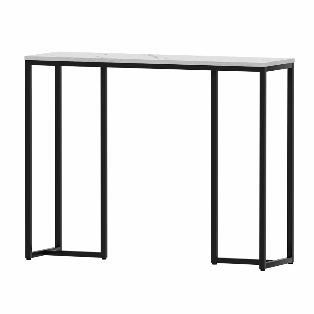 Marble Finish Console Table With Metal Frame Furniture