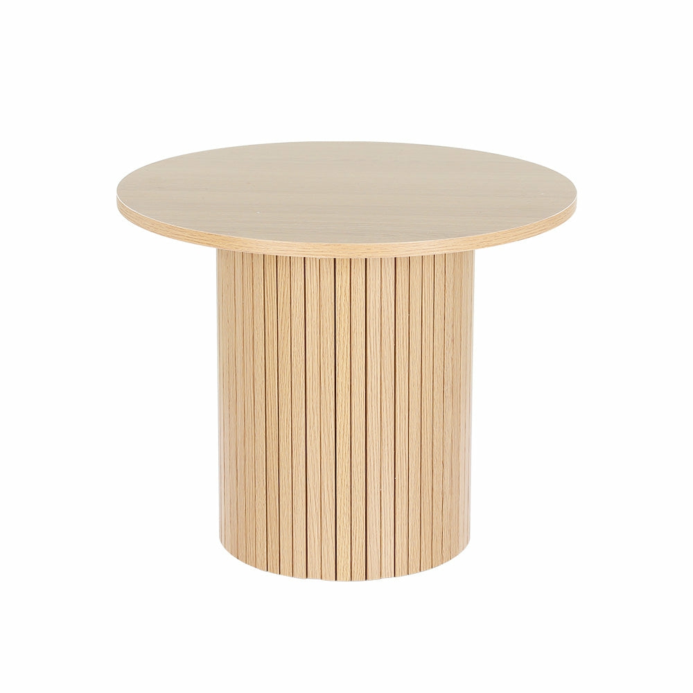 Modern Fluted Round Coffee Table Coffee Tables