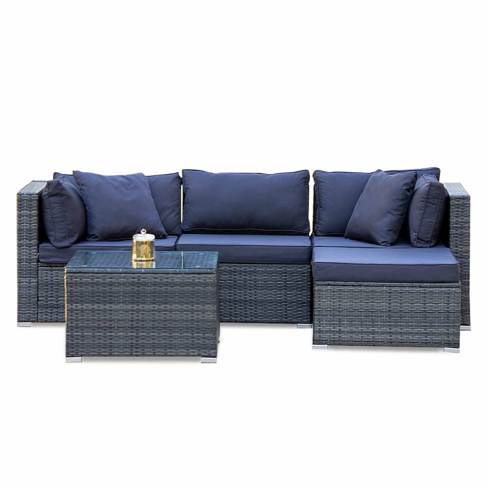 Modular 4 Seater Outdoor Lounge Set With Cushions Outdoor Furniture