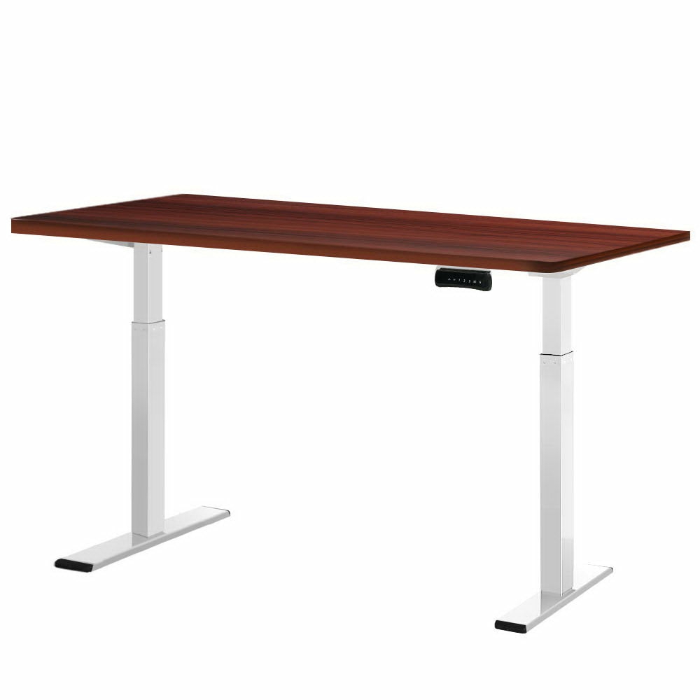 Motorized Height-Adjustable Standing Desk 120Cm Walnut Furniture