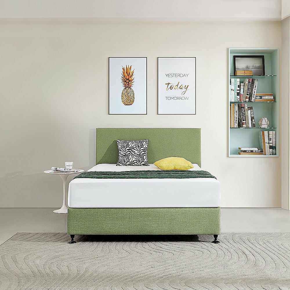 Olive Green Linen Double Bed Headboard Bed Heads