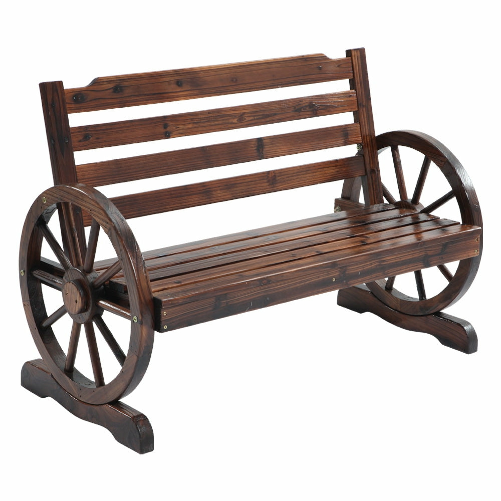 Rustic Fir Wood Garden Bench Garden Benches