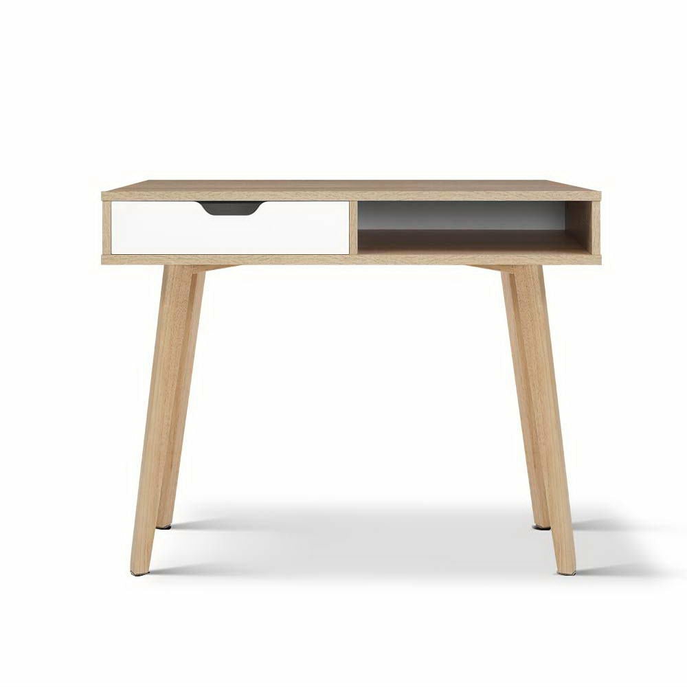 Scandinavian Computer Desk Drawer Shelf Computer Desks