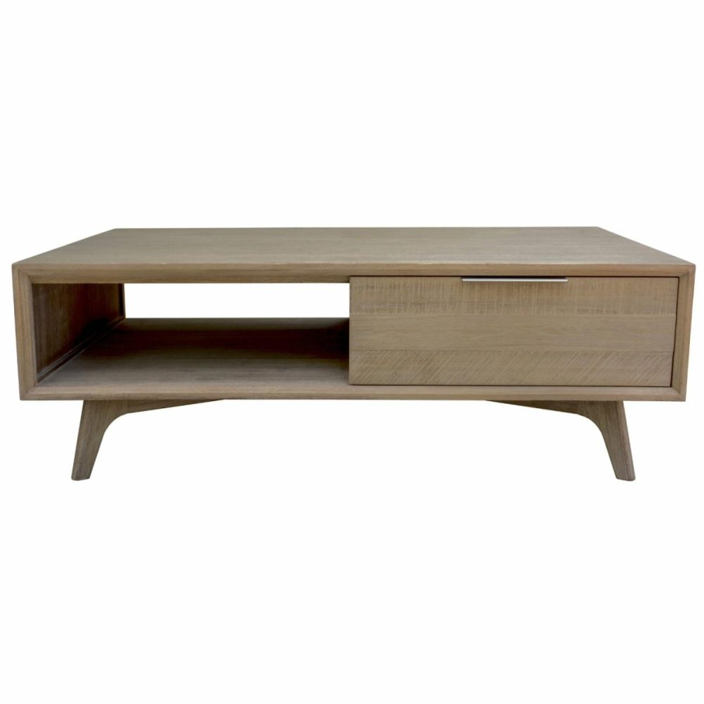 Solid Acacia Coffee Table 2 Drawer Coffee Tables