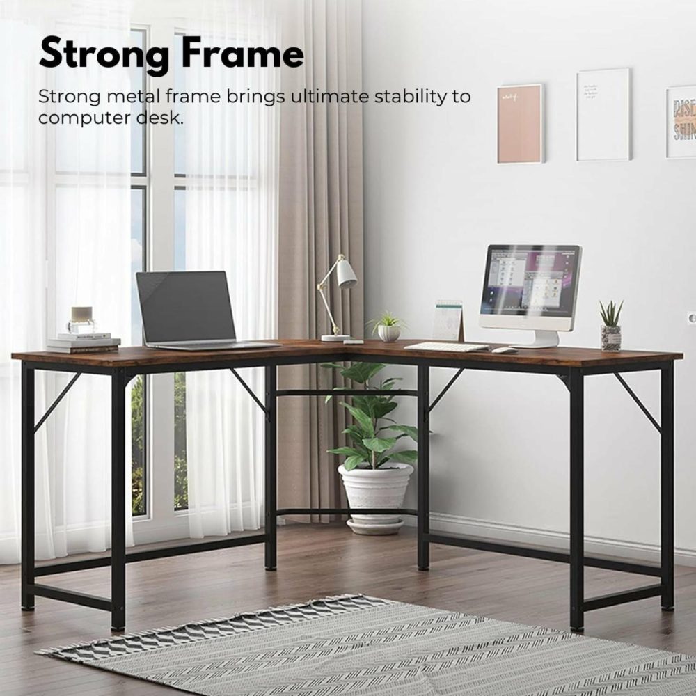 Spacious L-Shaped Corner Computer Desk Computer Desks