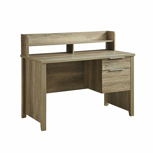 Strong Natural Mdf Study Desk With Drawers And Shelves Furniture