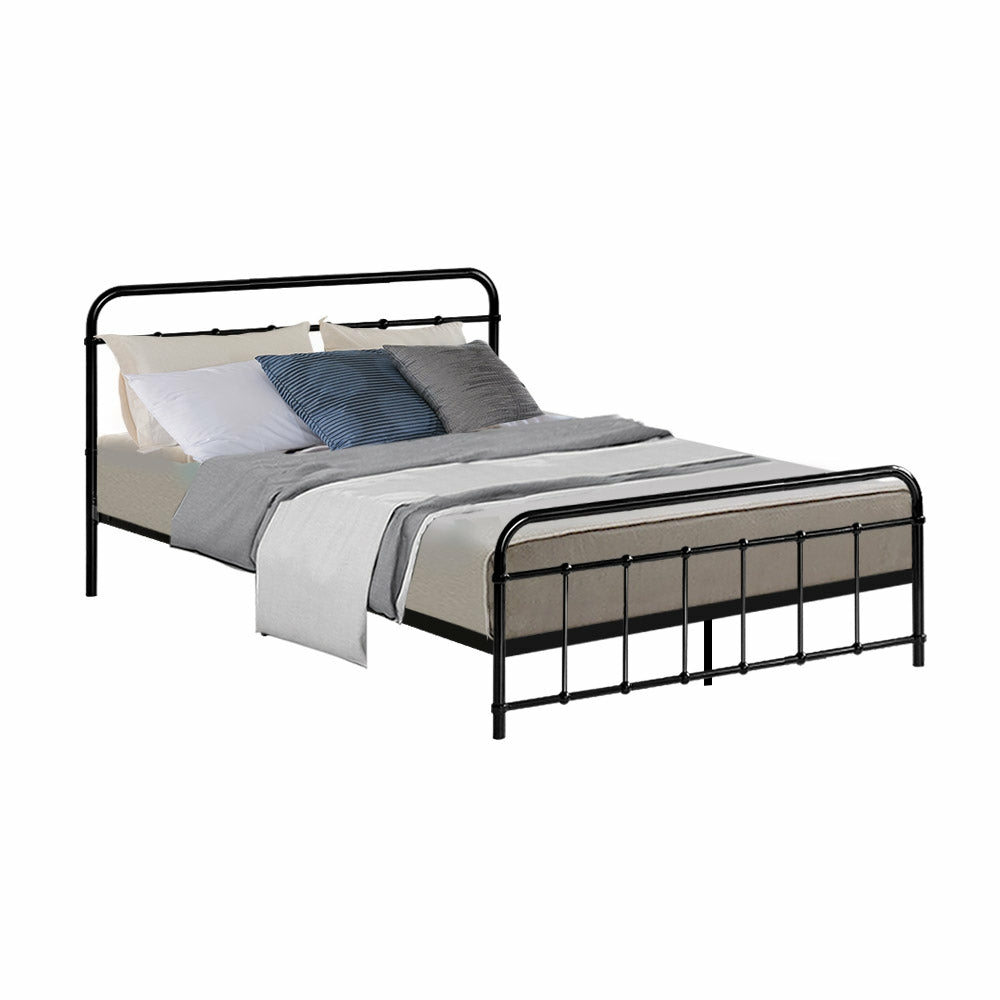 Sturdy Country-Style Double Bed Frame Bed Frames