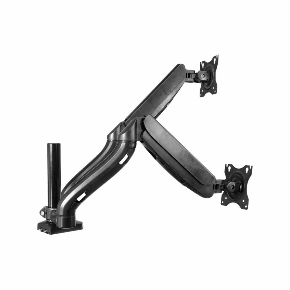 Tool-Free Adjustable Dual 27″ Monitor Arm With Usb Ports Furniture