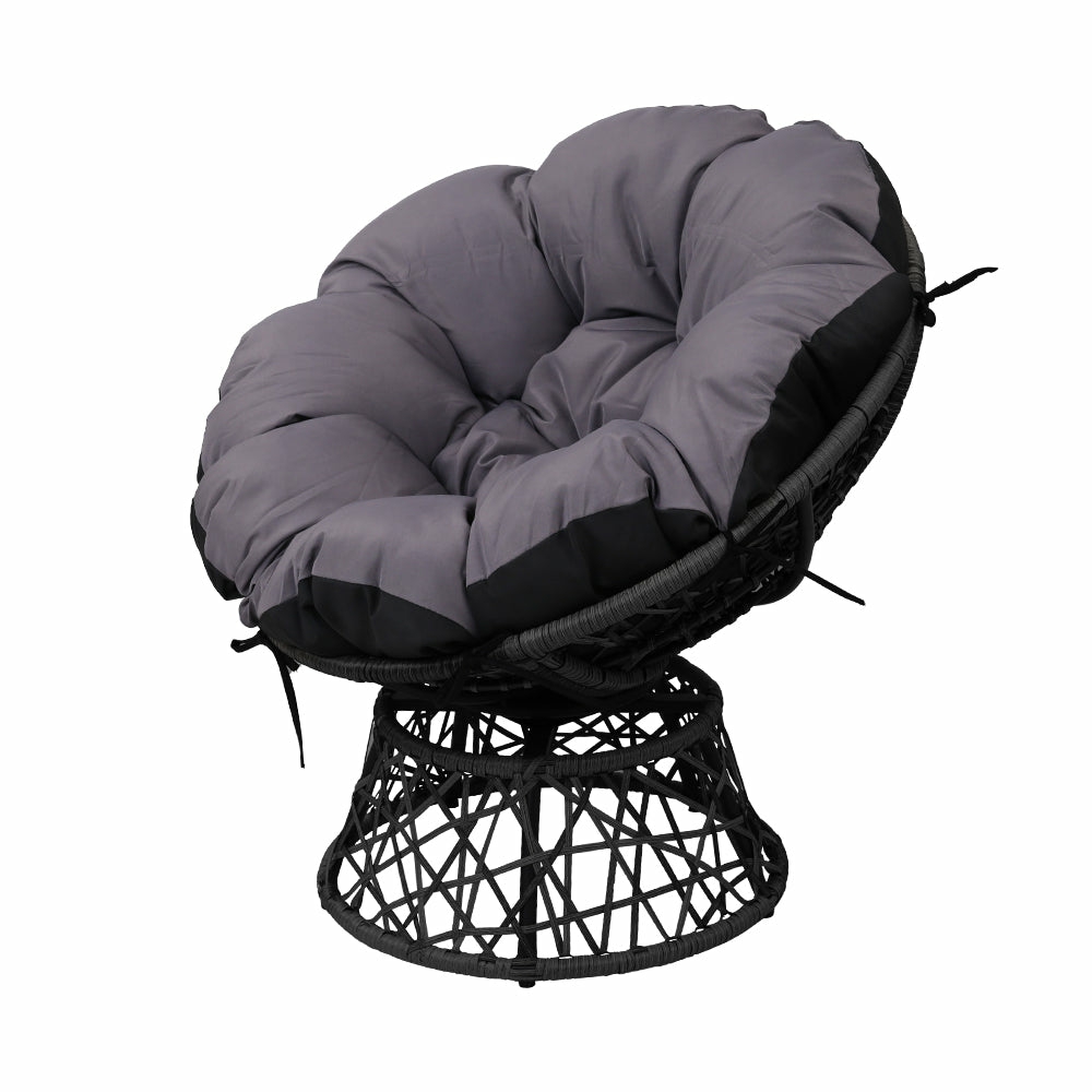 Uv-Resistant 360° Rotatable Papasan Chair Outdoor Furniture