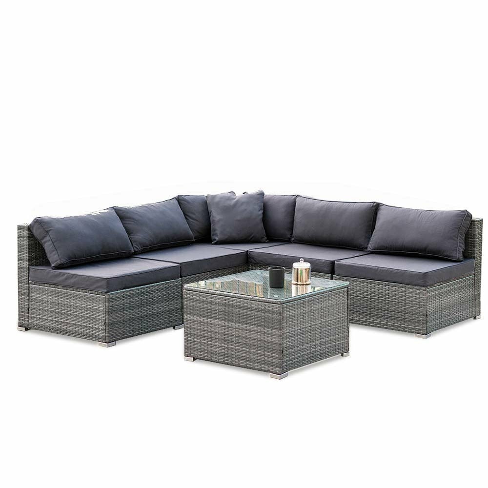 Uv-Resistant Modular 5-Seater Outdoor Lounge Set Outdoor Furniture