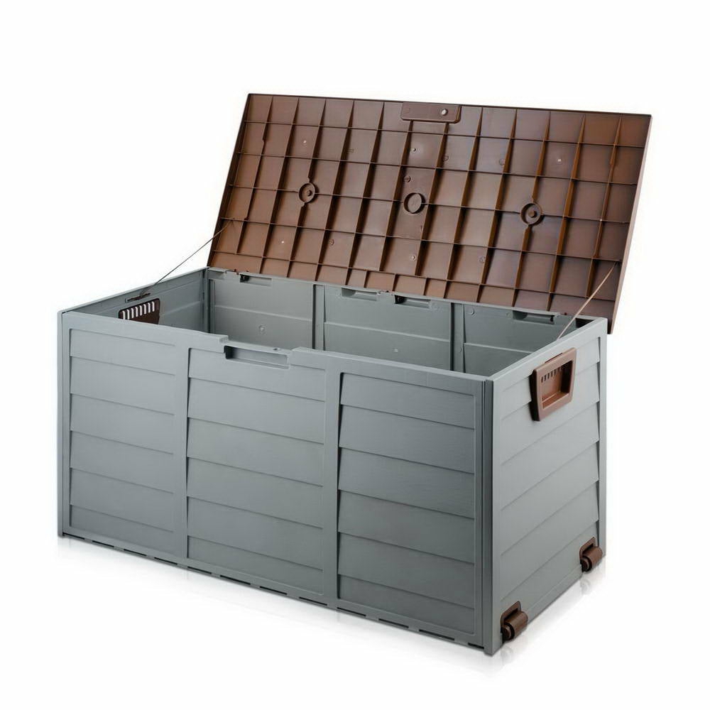 Weather-Resistant 290L Outdoor Storage Box W/ Lock Outdoor Furniture