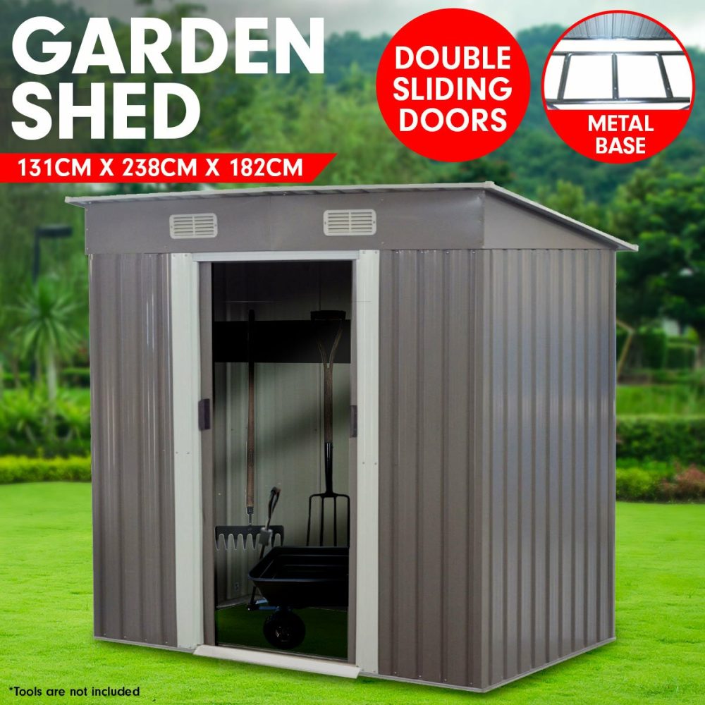 Weather-Resistant Garden Shed With Base Garden Sheds