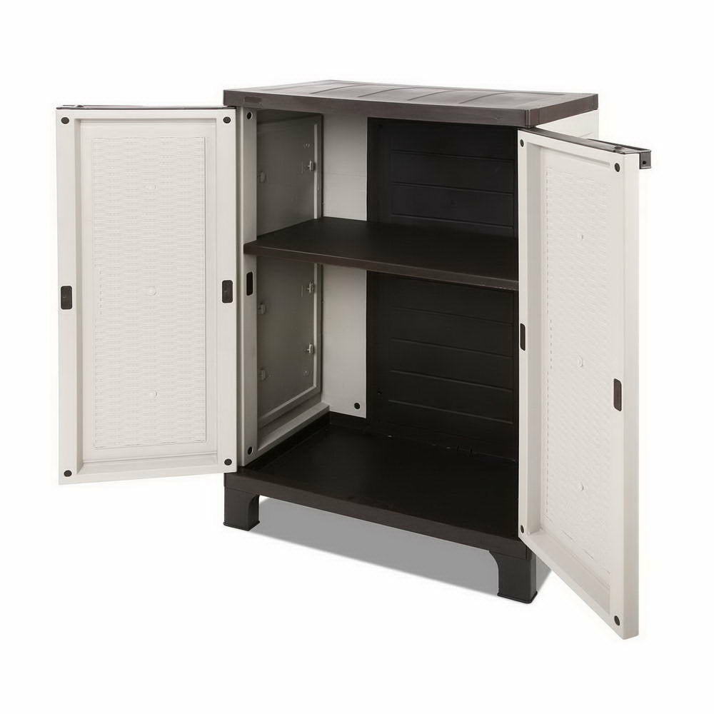 Weather-Resistant Outdoor Lockable Storage Cabinet Outdoor Furniture