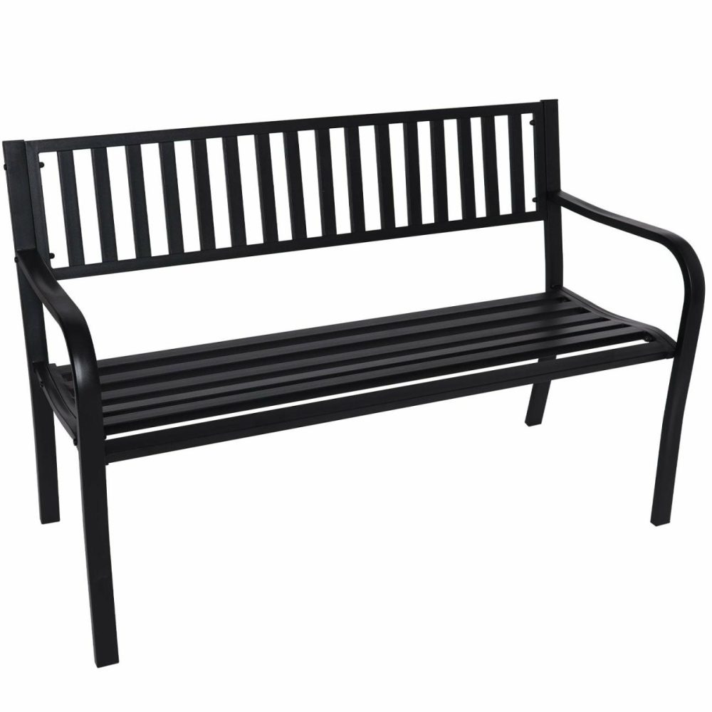 Weather-Resistant Steel Garden Bench Garden Benches