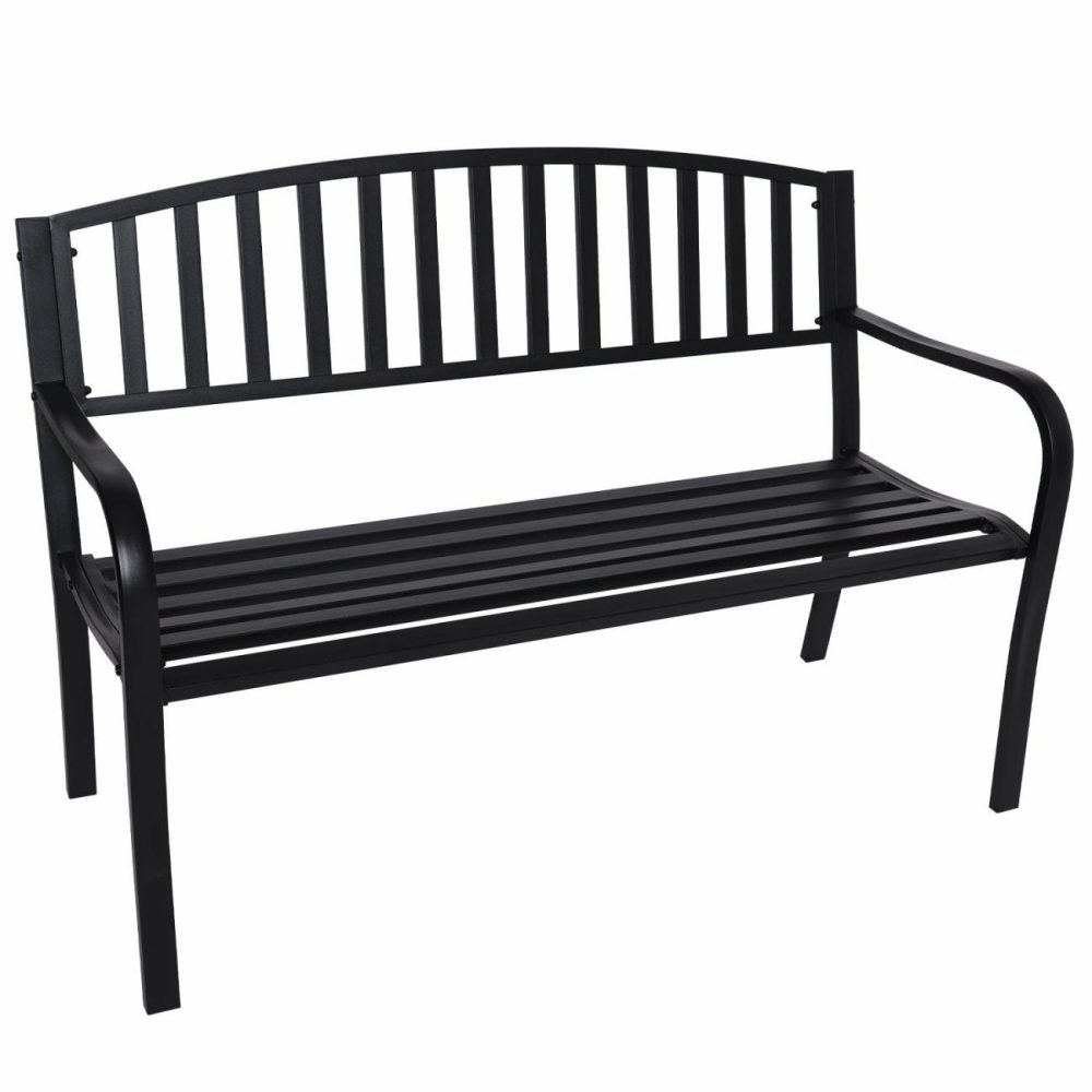 Weather-Resistant Steel Garden Bench Garden Benches